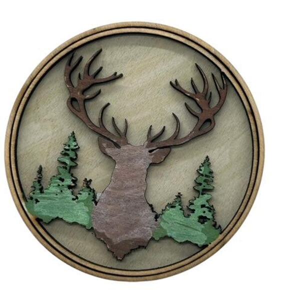 Hunting Hunters Deer Bull Custom Car Air Freshener Laser Engraved Vent Clip On - Picture 3 of 7